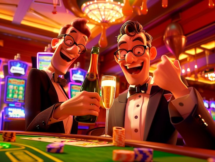 Layar kemenangan besar Bonanza Gold dengan simbol-simbol cluster dan pengganda di togel88 asia